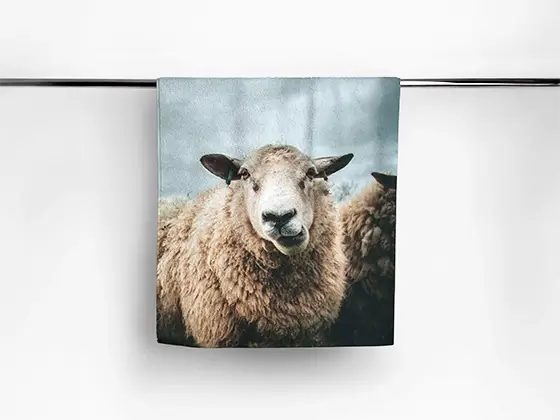 Serviette avec photo 50x100 cm