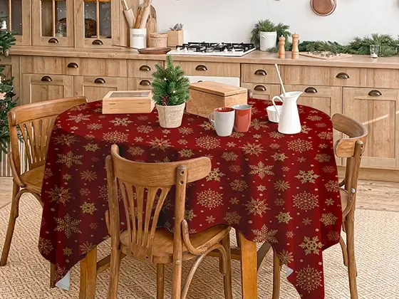 Nappe ronde sur mesure avec impression