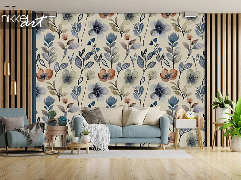 Papier peint fleurs aquarelle motif sans couture