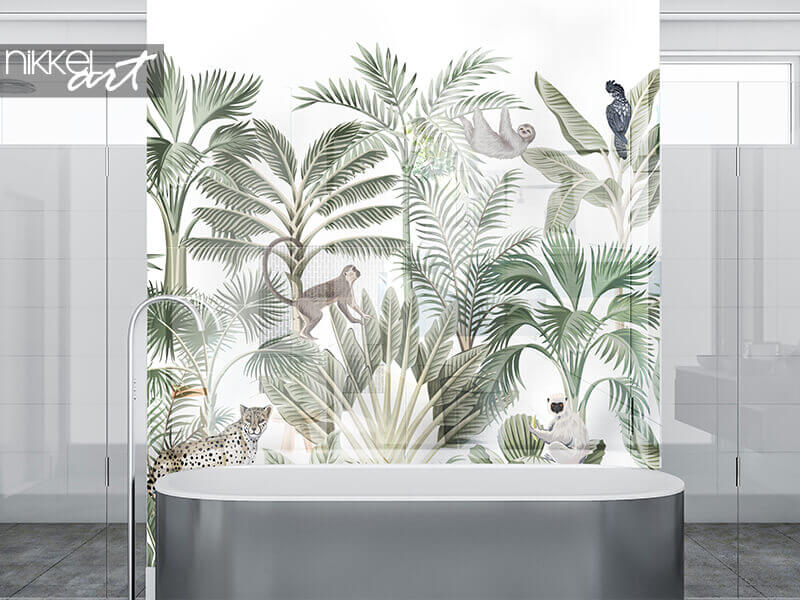 Fond de photo sur Plexiglas Paysage botanique vintage tropical