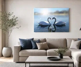 Tableau sur plexiglas Cygne