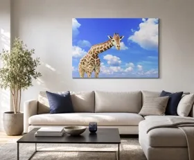 Tableau sur plexiglas Girafe