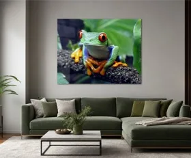 Tableau sur plexiglas Grenouille