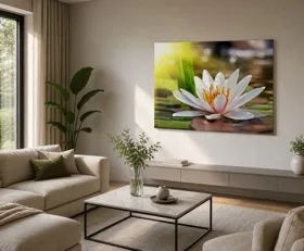Tableau sur plexiglas Nénuphars