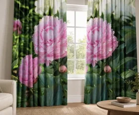 Rideaux Pivoines