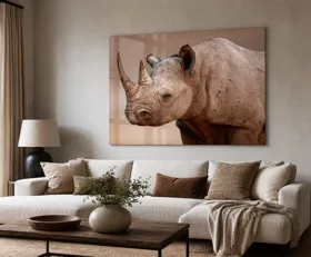 Tableau sur plexiglas Rhinocéros
