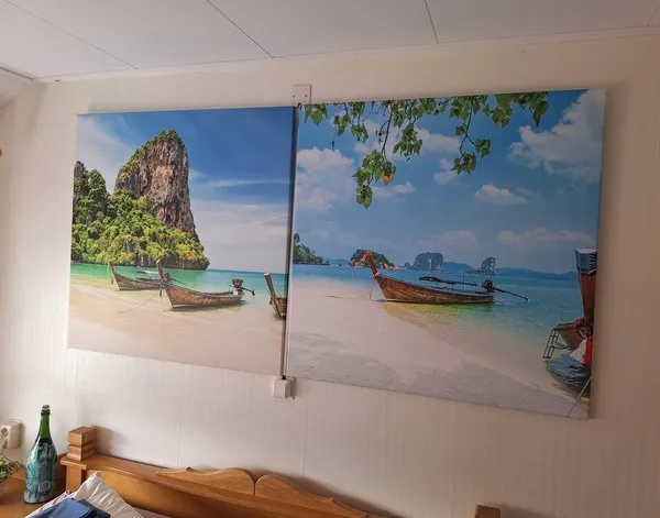 Tableau sur toile Tableau sur toile Bateau traditionnel thaïlandais en bois — inspiration de clients