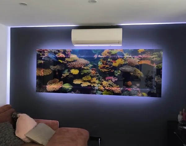 Tableau plexiglas Tableau sur plexiglas Aquarium tropical de Singapour — inspiration de clients