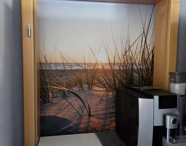 Papier peint photo Papier peint photo Dunes herbeuses le long du littoral — inspiration de clients
