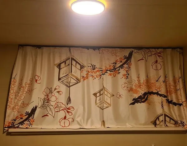 Rideaux Rideaux Motif oriental aux lanternes en papier — inspiration de clients