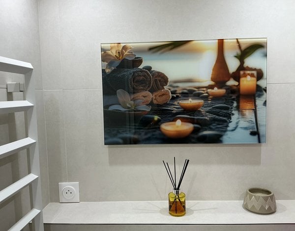 Tableau sur verre Tableau sur verre Spa et bien-être de luxe - calme et détente — inspiration de clients