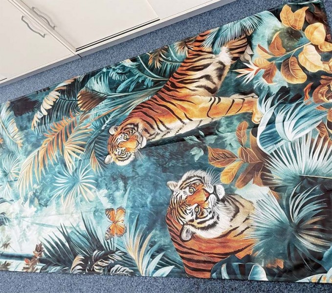 Tigres dans la jungle tropicale